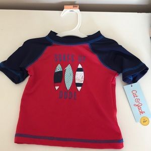 ④ for $7: Cat & Jack 9M kids rash guard/ swim top